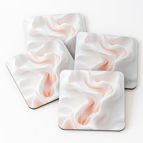 Item preview, Soft Pink Foam Waves Minimalist 3D Silk Abstract designed and sold by LYAN-STORE.