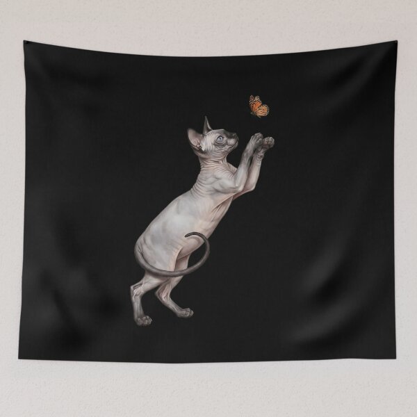Item preview, Sphynx Cat with Butterfly Kitten Mom Owner designed and sold by TerryConnells.