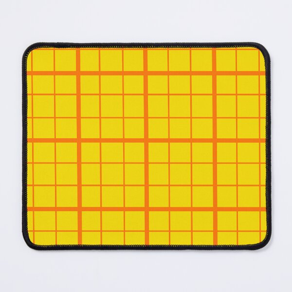Item preview, Orange On Yellow Grid Windowpane Check Design designed and sold by PatternTitan.