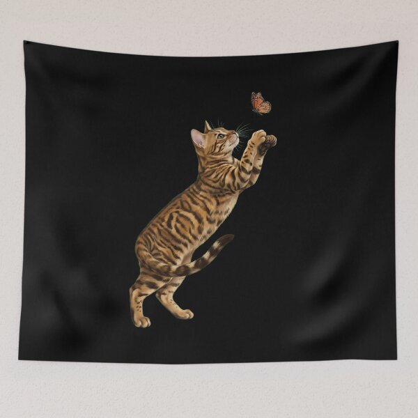 Item preview, Toyger Cat with Butterfly Kitten Mom Owner designed and sold by TerryConnells.