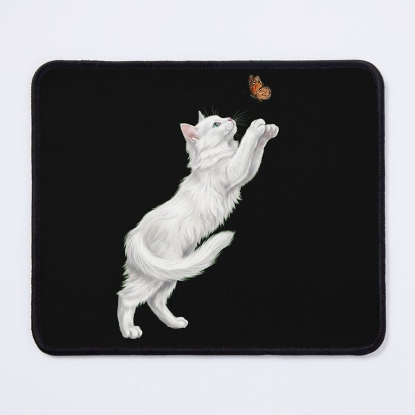 Item preview, Turkish Angora Cat with Butterfly Kitten Mom Owner designed and sold by TerryConnells.