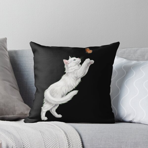 Item preview, Turkish Angora Cat with Butterfly Kitten Mom Owner designed and sold by TerryConnells.