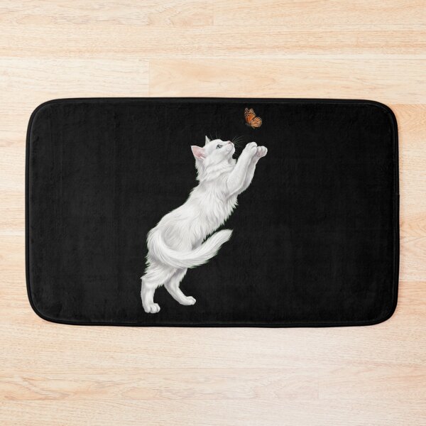 Item preview, Turkish Angora Cat with Butterfly Kitten Mom Owner designed and sold by TerryConnells.