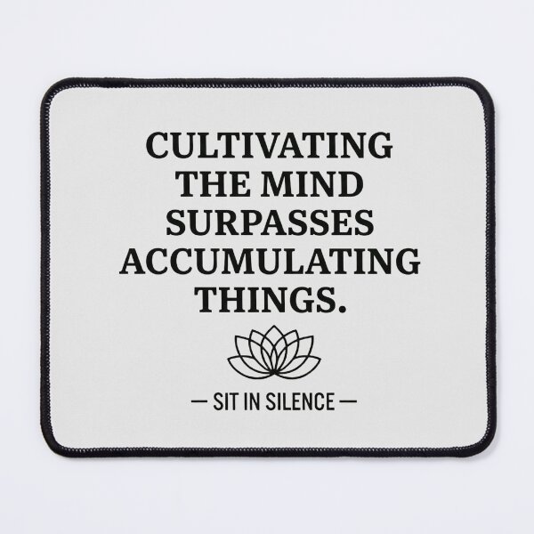 Item preview, Cultivating the Mind Minimalist Quote designed and sold by SitInSilence24.