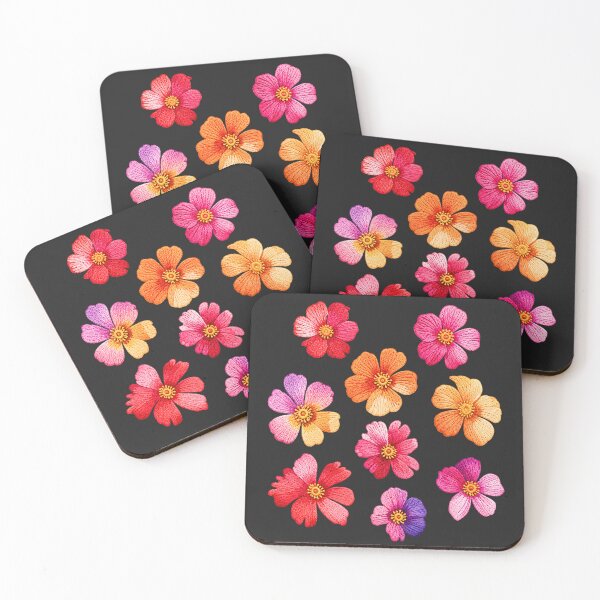 Item preview, Cosmos Garden Set Embroidery designed and sold by ColorSplash123.