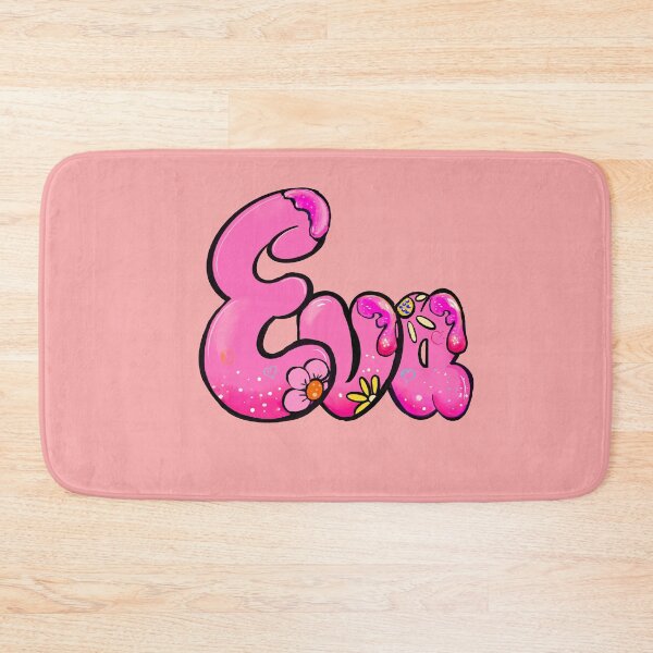 Item preview, Eva name with flowers - pink floral aesthetic  designed and sold by Artonmytee.