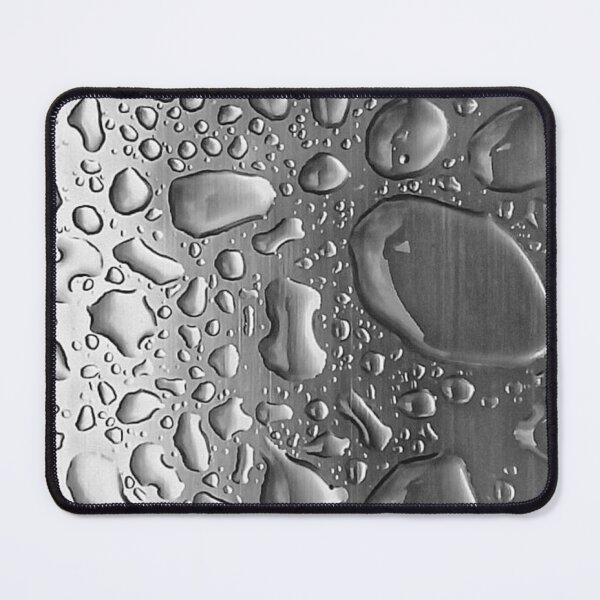 Item preview, Realistic Water Drops on Brushed Metal Macro Texture designed and sold by LYAN-STORE.