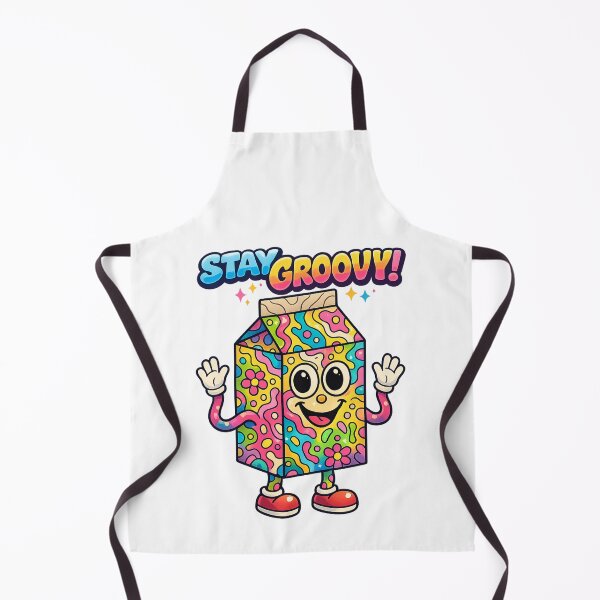 Item preview, Stay Groovy Sticker – Retro Psychedelic Milk Carton designed and sold by SoftSproutstu.
