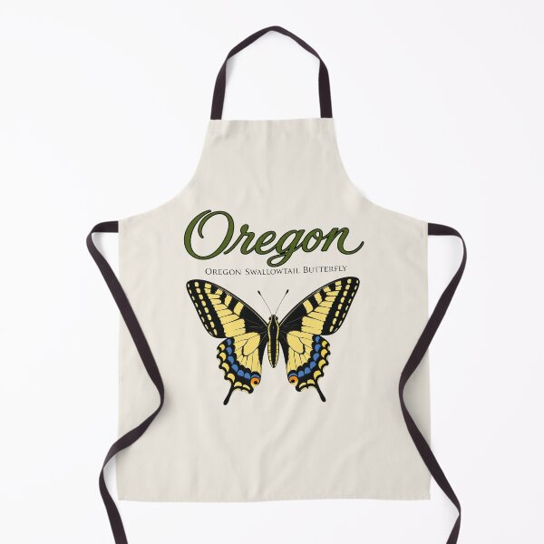 Item preview, Oregon Swallowtail Butterfly Retro State Poster designed and sold by The-Drip-Studio.