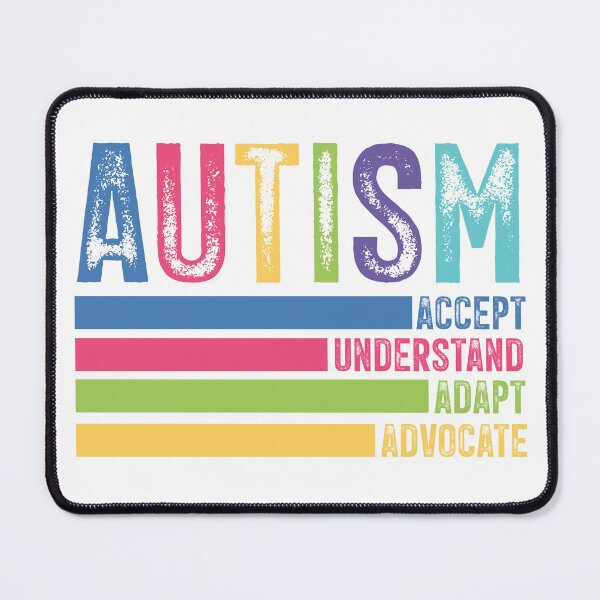 Item preview, Autism accept, understand, adapt, advocate designed and sold by ExcessiveSarcasmCo..