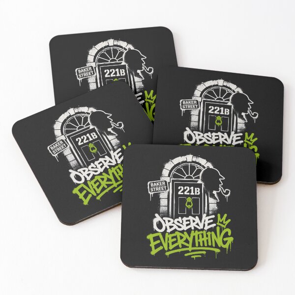Item preview, Sherlock Holmes Observe Everything Graffiti Baker Street Art designed and sold by Fenay Designs.