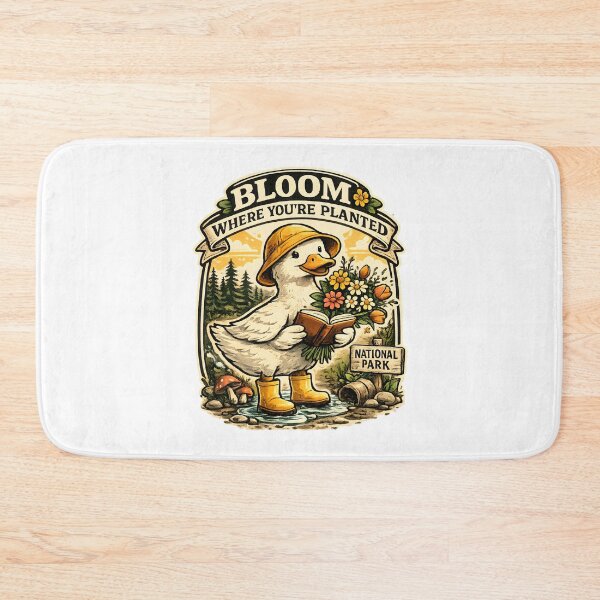 Item preview, Bloom Where You Are Planted Cute Duck designed and sold by Mr Lee.