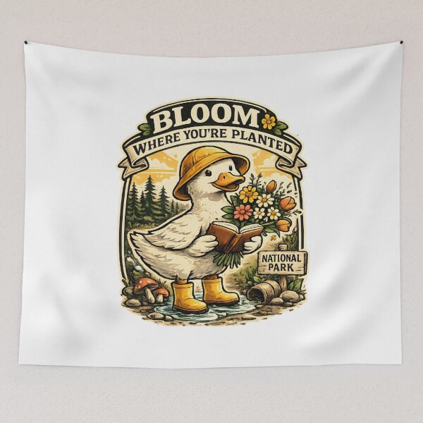 Item preview, Bloom Where You Are Planted Cute Duck designed and sold by Mr Lee.