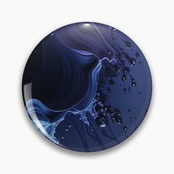 Item preview, Deep Cosmic Blue Purple Fluid Art Liquid Waves designed and sold by LYAN-STORE.