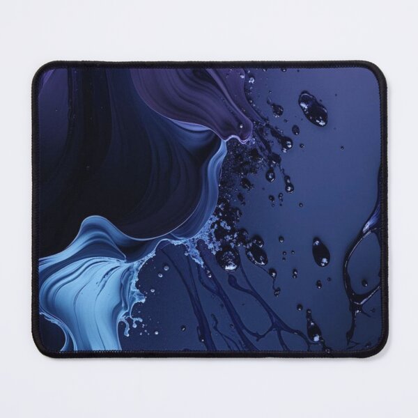 Item preview, Deep Cosmic Blue Purple Fluid Art Liquid Waves designed and sold by LYAN-STORE.