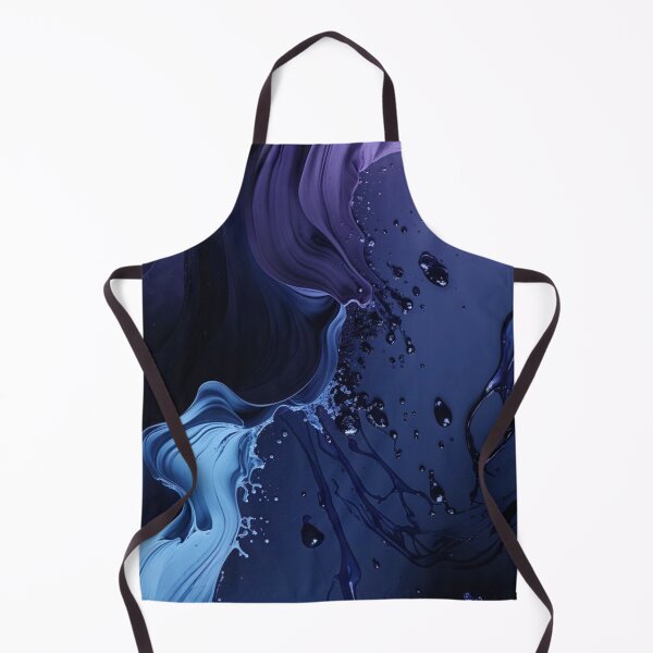 Item preview, Deep Cosmic Blue Purple Fluid Art Liquid Waves designed and sold by LYAN-STORE.
