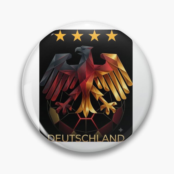 Item preview, Geometric German Eagle Soccer Pride Modern Abstract Art designed and sold by pixelandpassionart.