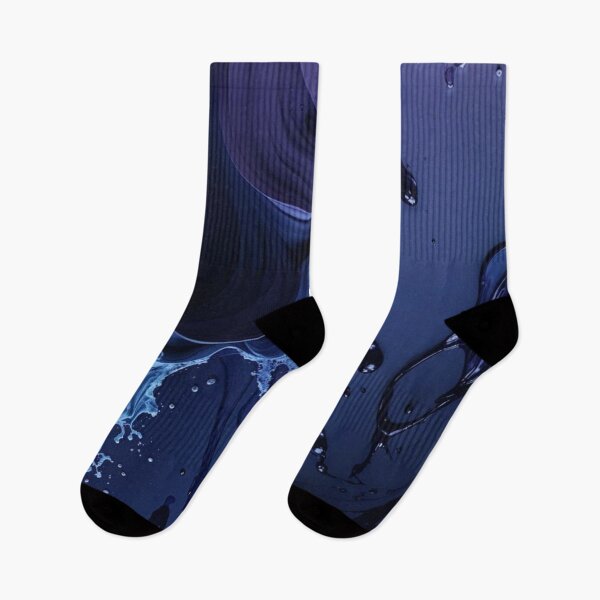 Item preview, Deep Cosmic Blue Purple Fluid Art Liquid Waves designed and sold by LYAN-STORE.