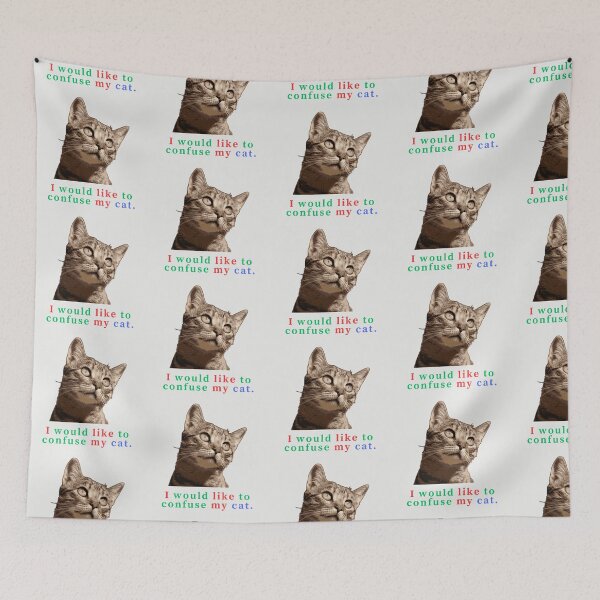Item preview, I would like to confuse my cat. designed and sold by Monkyra.