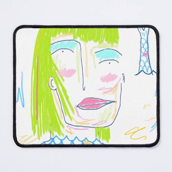 Item preview, Green Neon Wig Mermaid designed and sold by GeorginaxFraser.