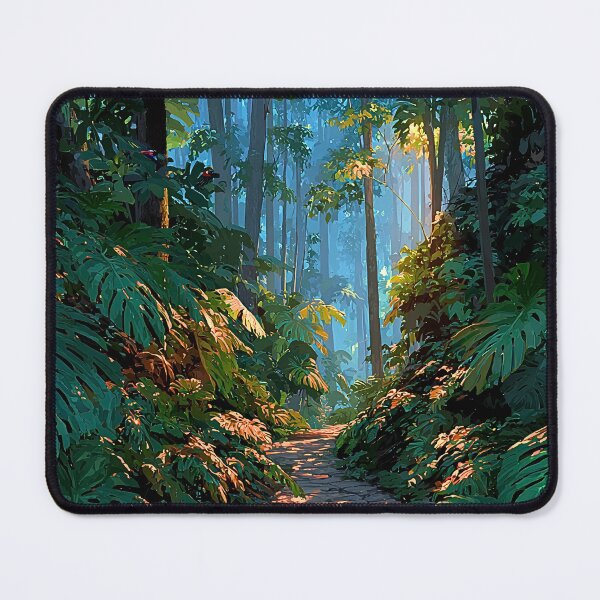 Item preview, Jungle Path Print | Tropical Monstera Wall Art designed and sold by JPrintsInc.