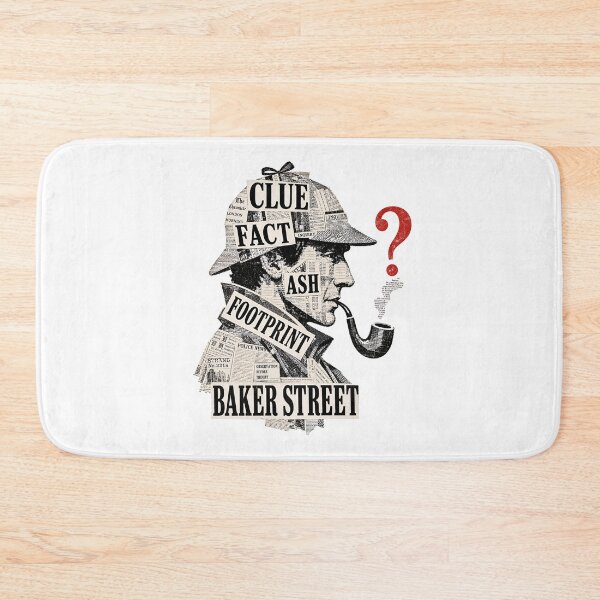 Item preview, Sherlock Holmes Clue Fact Newspaper Collage Detective Art designed and sold by Fenay Designs.