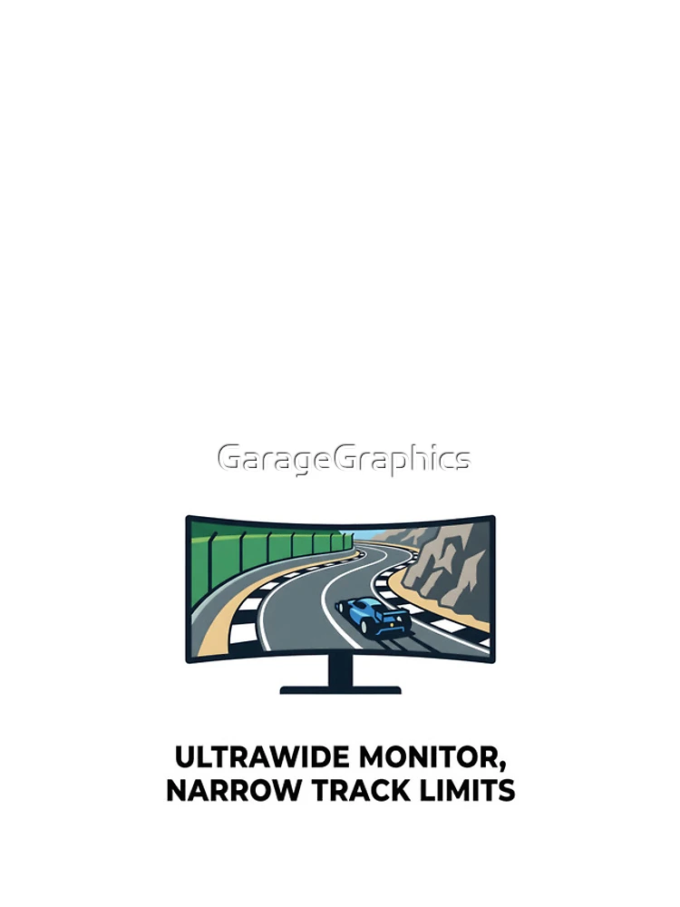 Thumbnail 4 of 4, iPhone Case, Ultrawide Problems - Sim Racing Humor designed and sold by GarageGraphics.