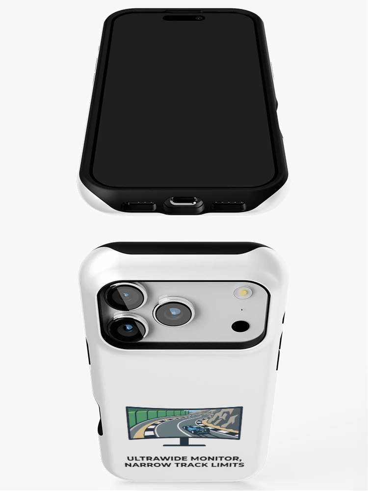 Thumbnail 3 of 4, iPhone Case, Ultrawide Problems - Sim Racing Humor designed and sold by GarageGraphics.