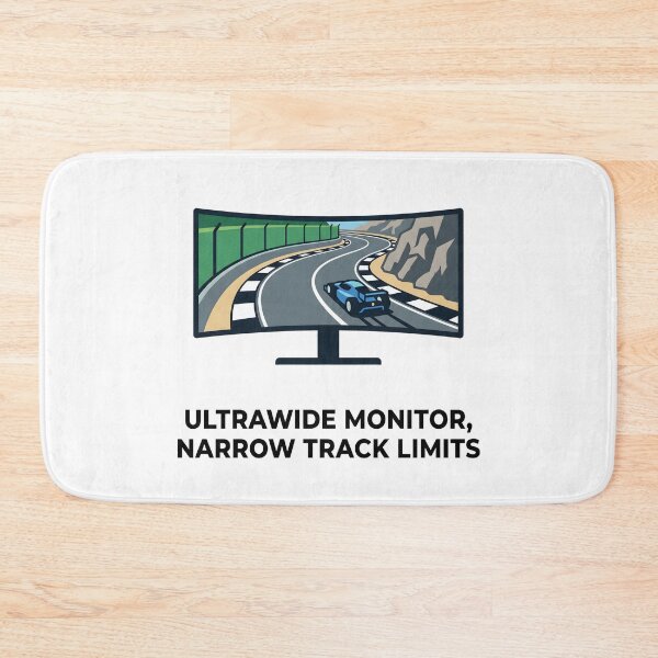 Item preview, Ultrawide Problems - Sim Racing Humor designed and sold by GarageGraphics.