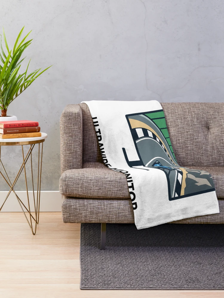 Thumbnail 2 of 6, Throw Blanket, Ultrawide Problems - Sim Racing Humor designed and sold by GarageGraphics.