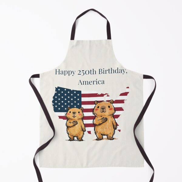 Item preview, Happy 250th Birthday America - Cute Capybara 1776 USA Semi-Centennial designed and sold by FIREDesignsPOD.