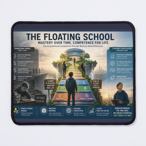 Item preview, The Floating School: Mastery-Based Education Poster designed and sold by ChristineDjerf.