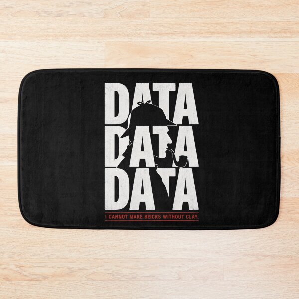 Item preview, Sherlock Holmes Data Bricks Without Clay Silhouette Art designed and sold by Fenay Designs.