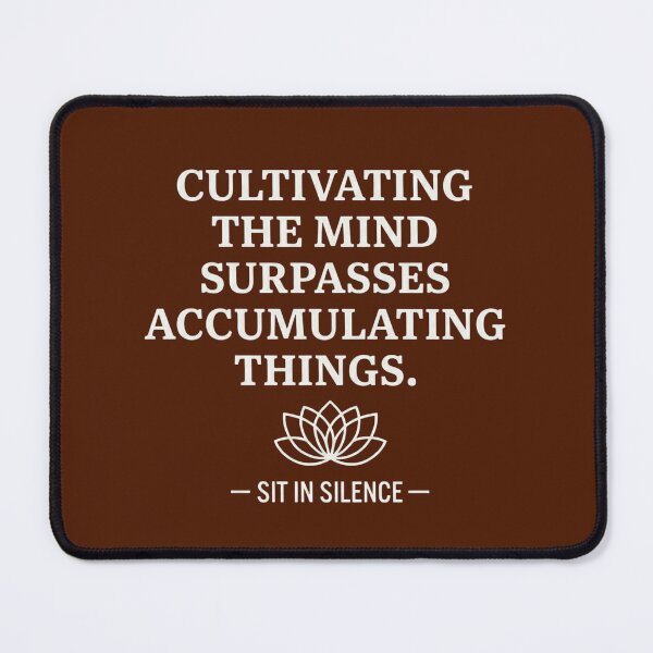 Item preview, Cultivating the Mind Minimalist Quote—Soft Stillness. designed and sold by SitInSilence24.