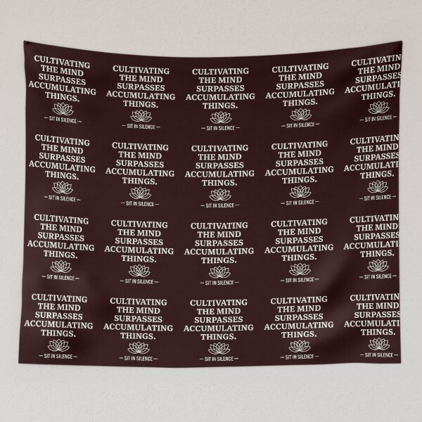 Item preview, Cultivating the Mind Minimalist Quote—Soft Stillness.  designed and sold by SitInSilence24.