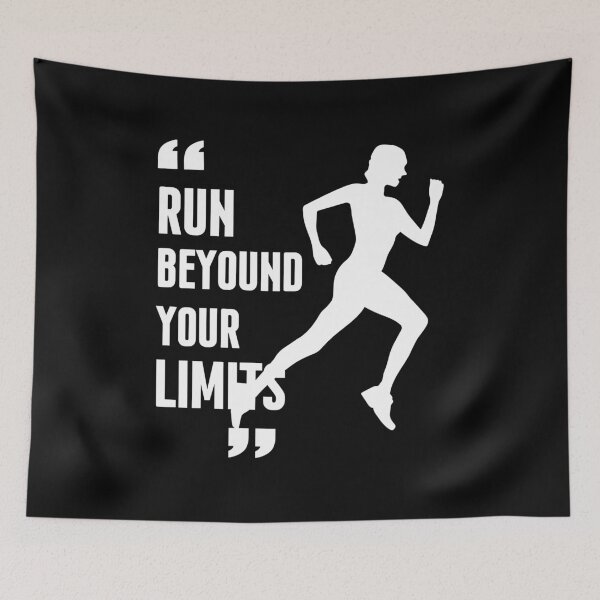 Item preview, Run Beyond Your Limits Motivational Running T-Shirt Fitness Gift Runner Tee designed and sold by oonproducts.