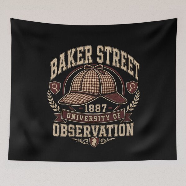 Item preview, University of Observation Baker Street Sherlock Holmes Emblem designed and sold by Fenay Designs.