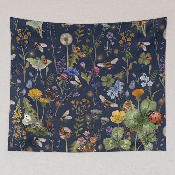Item preview, Bees and wildflowers designed and sold by Differenceee.