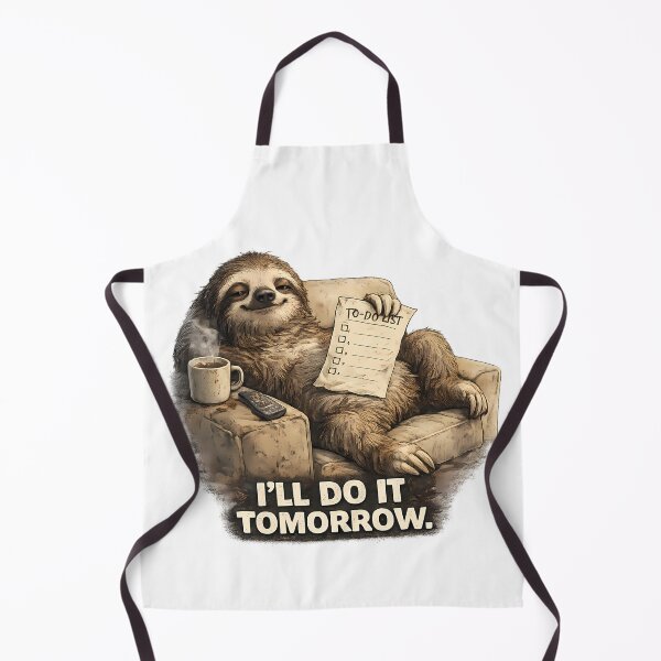 Item preview, I'll Do It Tomorrow Funny Sloth T-Shirt designed and sold by RebelVibeX.