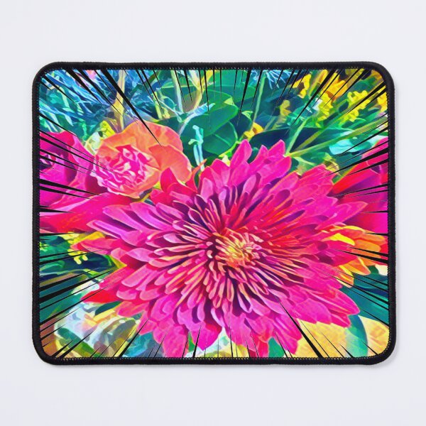 Item preview, Pop Art Magenta Chrysanthemum Explosion Digital Illustration designed and sold by BalkanBloom.