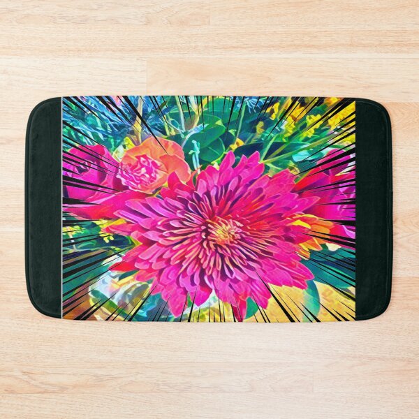 Item preview, Pop Art Magenta Chrysanthemum Explosion Digital Illustration designed and sold by BalkanBloom.