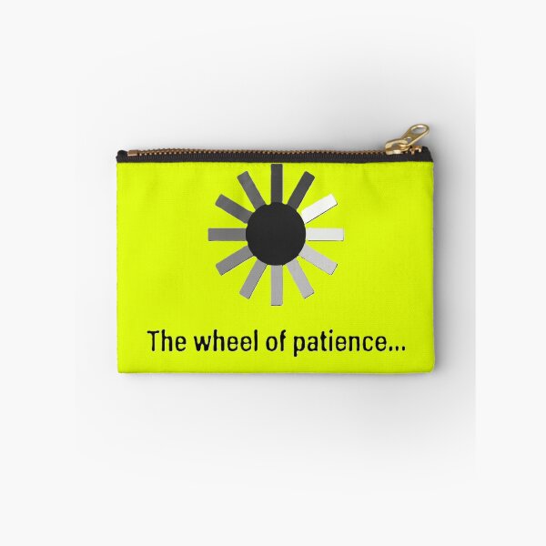 Item preview, The Wheel of Patience – Funny Buffering Meme Art designed and sold by Vibescapes.