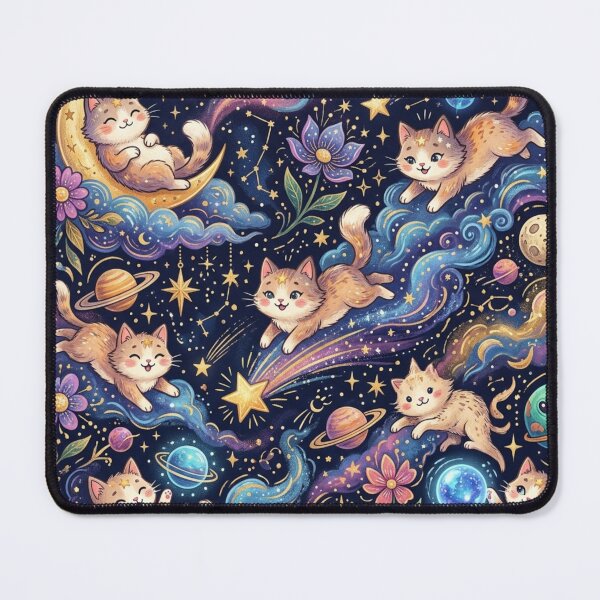 Item preview, Cosmic Cats and Starry Dreams Pattern designed and sold by Iampoji.