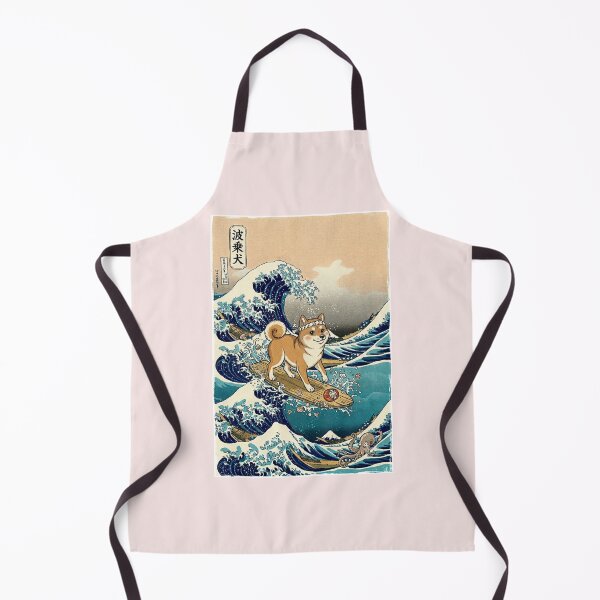 Item preview, the great wave dog surfing designed and sold by WAISLYV.