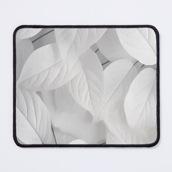 Item preview, Minimalist White Leaves Abstract Botanical Pattern designed and sold by LYAN-STORE.