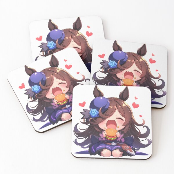 Item preview, Rice Shower Uma Musume Pretty Derby Chibi Kawaii Burger Loving Anime Girl designed and sold by earlobejerk.