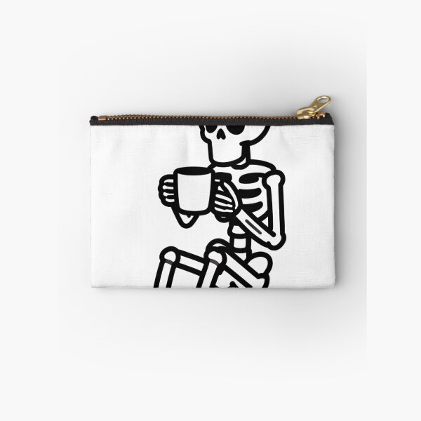 Item preview, Skeleton Drinking Ciffe - Dead Inside But Caffeinated  designed and sold by CREATIVO STUDIO.