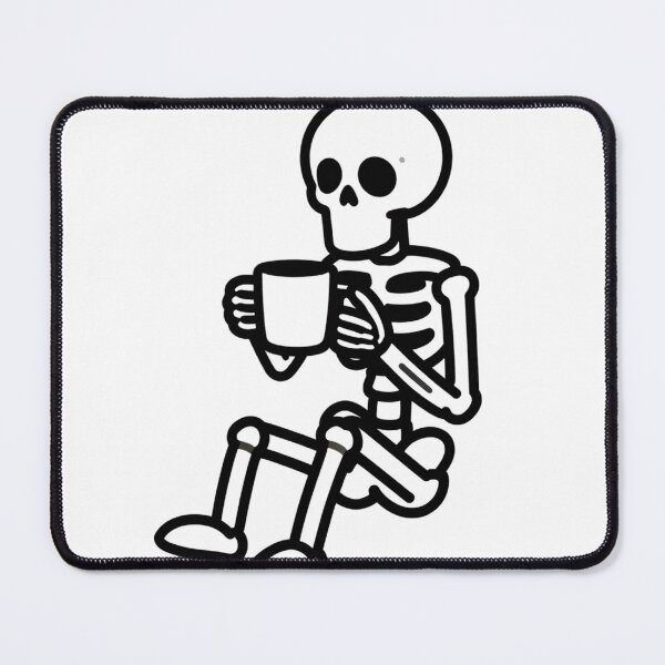Item preview, Skeleton Drinking Ciffe - Dead Inside But Caffeinated designed and sold by CREATIVO STUDIO.