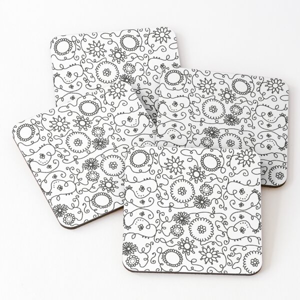 Item preview, Black Floral Pattern designed and sold by Ailiida.