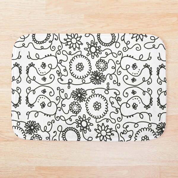 Item preview, Black Floral Pattern designed and sold by Ailiida.